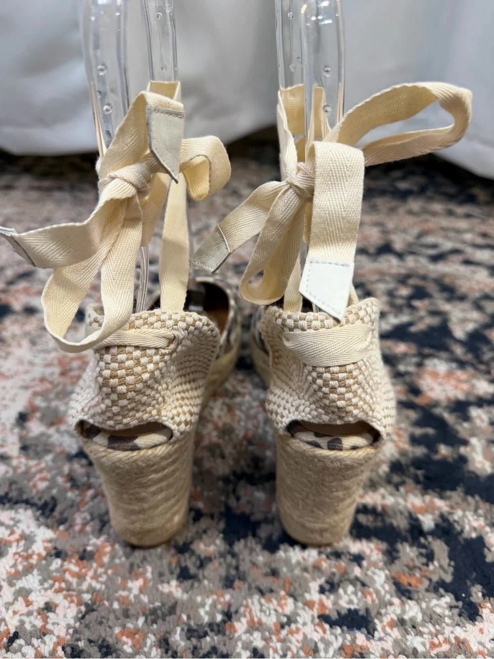 NWOT Margaux ‘Ankle Wrap Espadrille Wedges' in 